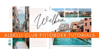 albelli CLUB fotoboek tutorials  bladerboek 1 [upl. by Kahlil]