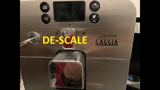 Gaggia Brera Descale Step by Step Instructions are wrong [upl. by Naihr315]