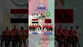 JuegosOlimpicosParis2024 FutbolMasculino TeecerPuesto Egipto 0  6 Marruecos Medalladebronce [upl. by Efron]