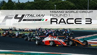 Italian F4 Championship  ACI Racing Weekend Misano round 1  Race 3 [upl. by Sivert138]