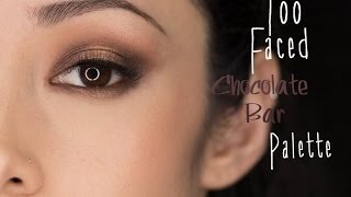 Too Faced Chocolate Bar Eyeshadow Palette Makeup Tutorial [upl. by Deb]