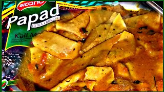 Dahi Papad Recipe  Papad ki sabji vegfoodwidsukhi [upl. by Enilav]