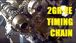 Timing Chain Valve Timing Toyota 35L V6 2GRFE Camry Highlander Rav4 RX350 [upl. by Kehr]