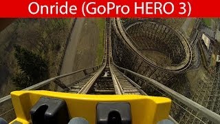 Heide Park  Colossos Holzachterbahn  Onride Erste Reihe  Front Row POV [upl. by Sucramat251]