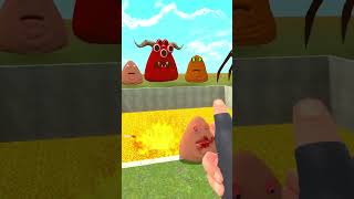 ALL POU BOUS REVENGE 2 FAMILY POW HAHA BIG HOLE LAVA in Garrys Mod [upl. by Htebaile]