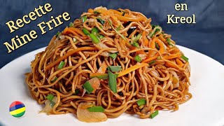 Recette Mine Frite Mauricienne en Kreol  Chow Mein Veg [upl. by Elfreda]