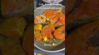 How to make a tasty Salmon fish MoileeMolee with coconut curryshortssalmonfishrecipefishmolee [upl. by Ocihc]