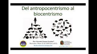 Del antropocentrismo al biocentrismo [upl. by Ocsecnarf55]