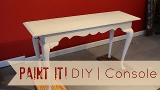 HOW TO PAINT amp SHABBY CHIC WOOD FURNITURE pt1 [upl. by Ennaj192]