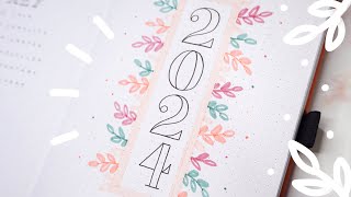 2024 bullet journal setup  plan with me  simple beginner friendly setup ✨ [upl. by Darn]