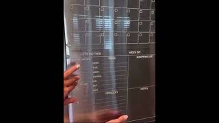 56 Ali Express Finds Clear Acrylic Magnetic Calendar Board [upl. by Urania]