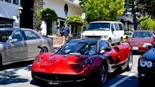 EXCLUSIVE Pagani Huayra driving ON ROAD in the US [upl. by Aikal884]