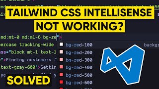 Tailwind CSS Autocomplete NOT WORKING watch this  Tailwind CSS Intellisense VS Code [upl. by Anneuq]