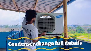 Out door ka condenser kaise change kare [upl. by Assyn323]