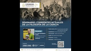 Corrientes actuales de Filosofía de la Ciencia El 13 de Octubre iniciamos seminario [upl. by Cassie]