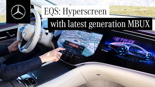 The New EQS MBUX and Hyperscreen [upl. by Bogart]