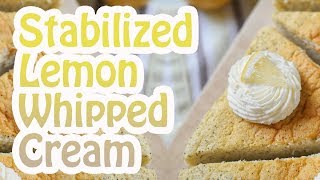 How to Make Stabilized Lemon Whipped Cream [upl. by Pat]