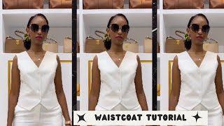 How to draft and sew a Waistcoat Detailed amp Quick tutorial [upl. by Daigle245]