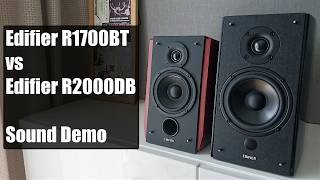 Edifier R1700BT vs Edifier R2000DB  Sound Demo [upl. by Googins]