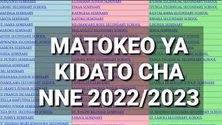 MATOKEO YA KIDATO CHA NNE 20222023 FORM FOUR NECTA RESULTS 2022 [upl. by Lauro61]