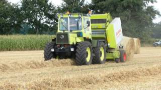 MBtrac turbo 900 mit Claas Variant 180 RC Rundballenpresse [upl. by Jenine777]