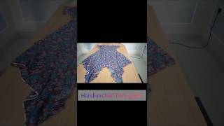 shorts how to cut and sew a handkerchief flare gown [upl. by Gasper]