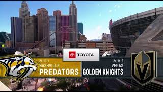 Bally Sports South intro to Nashville Predators  Vegas Golden Knights game [upl. by Cochran631]