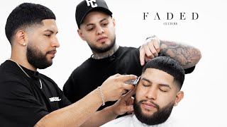 💈 TEACHING BEGINNER BARBER HOW TO FADE BEST FADE TUTORIAL [upl. by Assenej]