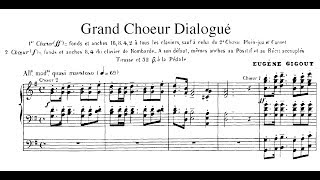 Eugène GigoutSmedvig  Grand chœur dialogué 1881 arr for Organ Brass amp Percussion [upl. by Nerha]