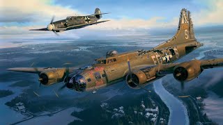 Escorting a damaged enemy B17 in War Thunder [upl. by Sukramal]