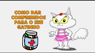 Como dar comprimido para o seu gatinho Desenho animado com a gata Nikole [upl. by Etnahsa]