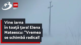 Vine iarna în toață țara Elena Mateescu ”Vremea se schimbă radical [upl. by Eiralam749]