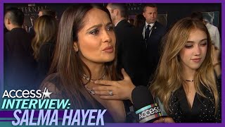 Why Salma Hayek Brought Her Daughter Valentina To ‘Eternals’ Premiere [upl. by Clem]