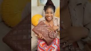 Chanel GST TOTE Bag Unboxing from quotTheRealRealquot [upl. by Ynoyrb271]