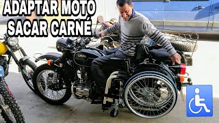 MOTIVACIÓN  Antonio adapta Moto a su paraplejia y saca carnet de moto con ella [upl. by Ybreh]