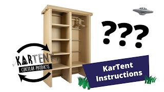 KarTent Instructions  Garderobe Kast [upl. by Skelton]