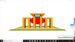 how to draw Shaheed Minarmidpoint circle algorithmopengl bangla tutorials [upl. by Philipson556]