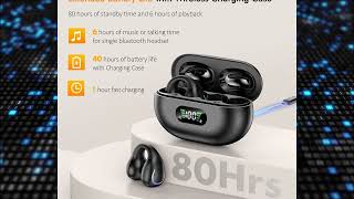 Wisezone Q71  Review Open Ear Clip Wireless Earbuds Bluetooth 53  B0CQQF6QKZ [upl. by Coonan]