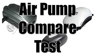 Aquarium Air Pump Comparison Test [upl. by Suirred]