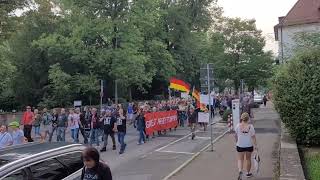 Demo Aufzug Reutlingen am 27082022🕊✌️ [upl. by Ede]