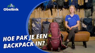 Backpack inpakken  Wat neem je mee tijdens het backpacken  Obelink [upl. by Mcdougall]