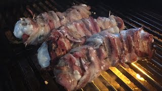 Grill savory bacon wrapped monkfish that tastes delicious [upl. by Atinauq]