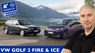 VW Golf 2 Fire and Ice vs VW ID3 GTX Fire and Ice Concept  Ausfahrt TV News Classic Sunday [upl. by Killian158]