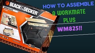 How to assemble a BLACK AND DECKER workmate plus WM825 [upl. by Winny385]