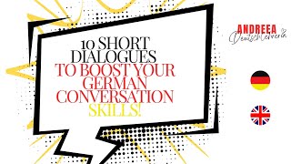 10 Short Dialogues that will Boost Your German Conversation Skills [upl. by Anyek]