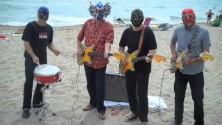 Los Straitjackets on the beach in SpainHigh Rockabilly Festival 2011 [upl. by Zetrok180]