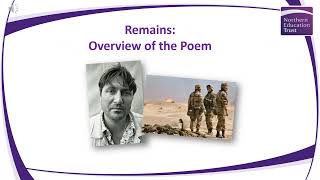 Remains Power and Conflict Poetry Walkthrough [upl. by Ader]