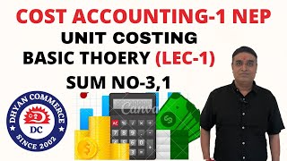 Unit Costing NEP Lec1 [upl. by Gnut]