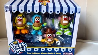 Unboxing new MrPotato Head’s with 15 pieces form Toy Story 4 Playskool [upl. by Reteid]