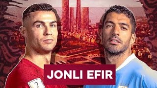 Portugaliya  Urugvay  Jonli Efir  Jahon chempionati 2022  Qatar 2022 [upl. by Eirret]